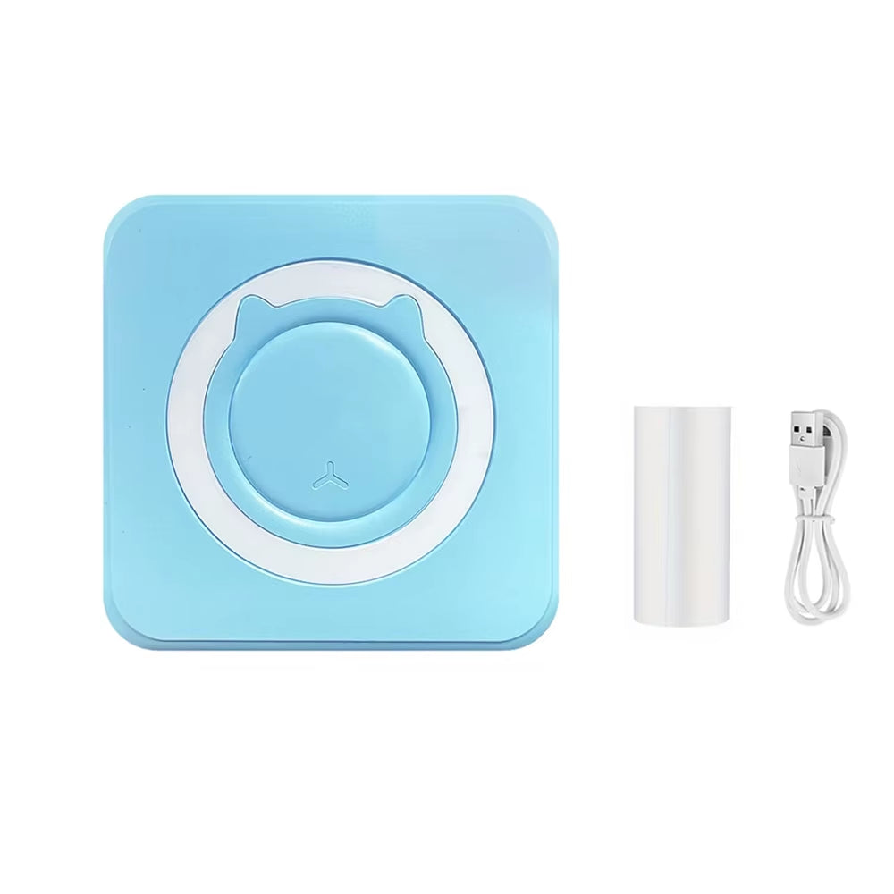 Mini Printer Compatible with IOS and Android, Wireless Mini Photo Printer Label Printer, Portable BT Mini Thermal Printer