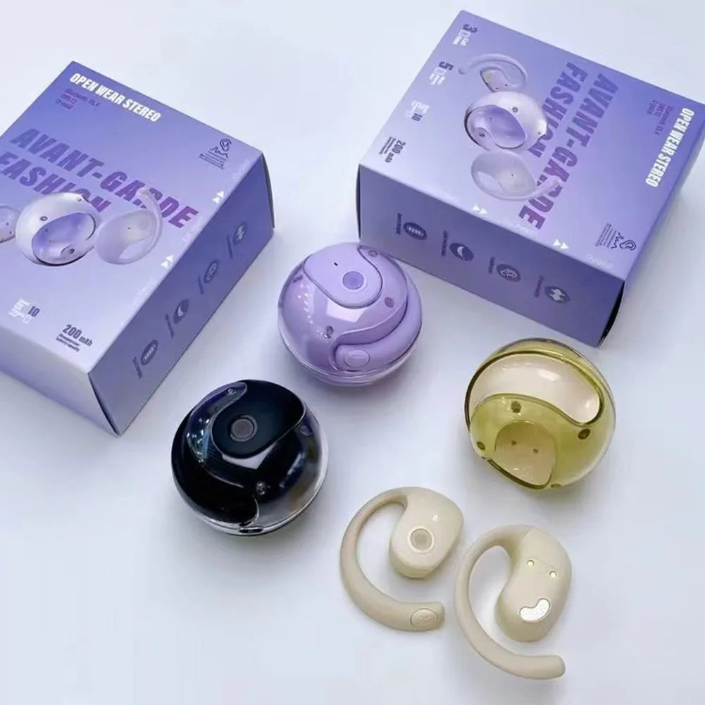 Wireless BT Translator Headphones Open Ear Earbuds 99% Accuracy 144 Languages Translator Earbuds over Ear Translator Real Time